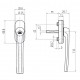 Hoppe Luxemburg Basık Pencere Kolu 9016 Beyaz
