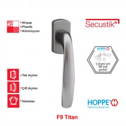 Hoppe New York 37mm Secustik Pencere Kolu F9 Titan
