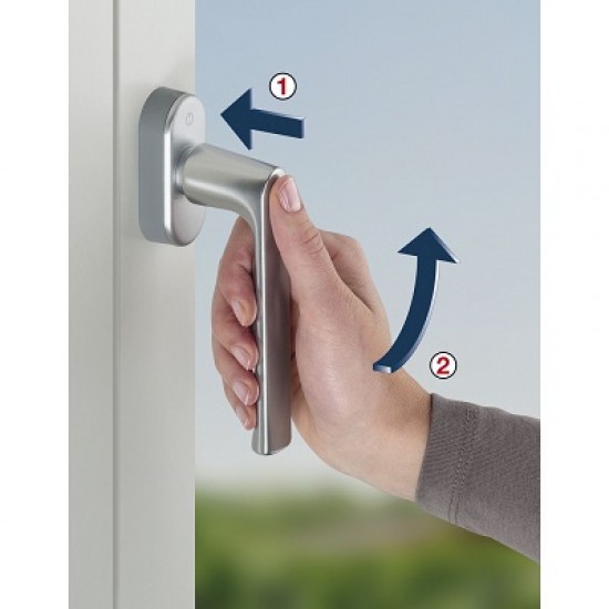 Hoppe Hamburg Pencere Kolu  Pim Ayarlı (VarioFit) Secu Forte - F8707 Koyu Kahve 