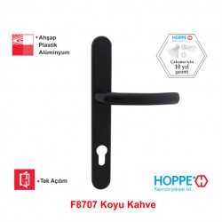 Hoppe Lima 85 Eksen Aynalı Kapı Kolu F8707 Koyu Kahve