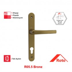 Roto RotoLine 85 Eksen Aynalı Kapı Kolu R05.5 Bronz