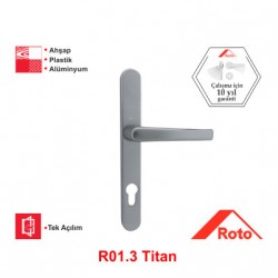 Roto RotoLine 85 Eksen Aynalı Kapı Kolu R01.3 Titan