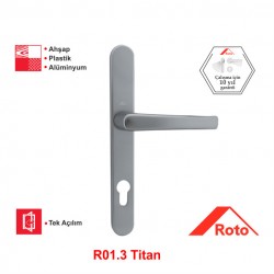 Roto Samba 85 Eksen Aynalı Kapı Kolu R01.3 Titan
