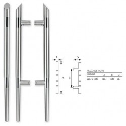 EGE STAR Paslanmaz H Kol 60 cm 600-300-32 mm.