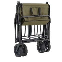 Vagon Tipi Kamp Çok Amaçlı Katlanır Yük-Koli Taşıma Servis Arabası