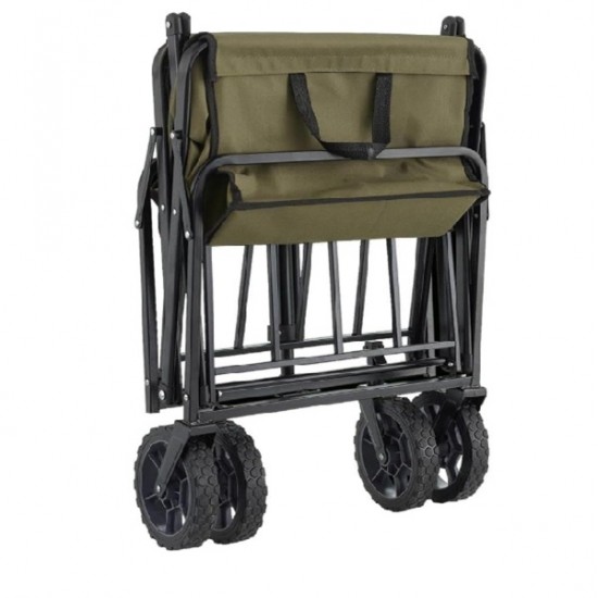 Vagon Tipi Kamp Çok Amaçlı Katlanır Yük-Koli Taşıma Servis Arabası