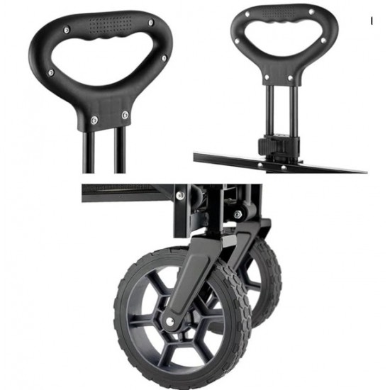 Vagon Tipi Kamp Çok Amaçlı Katlanır Yük-Koli Taşıma Servis Arabası