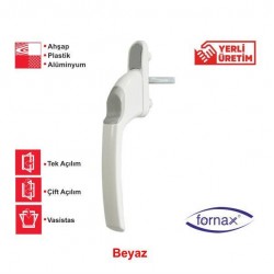 Fornax Pencere Kolu Dar Kilitsiz R-9016 Beyaz