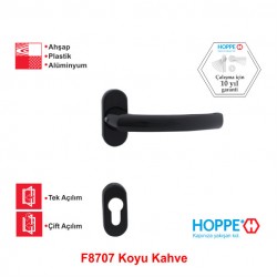 Hoppe Lima 7 mm Maça Rozetli Kapı Kolu 8707 Koyu Kahve