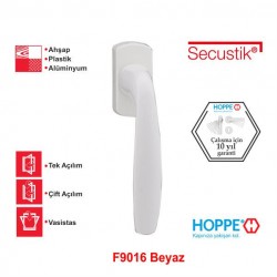 Hoppe New York 32-42mm (VarioFit) Secustik Pencere Kolu F9016 Beyaz