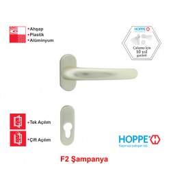 Hoppe Tokyo 7 mm Maça Rozetli Kapı Kolu F2 Şampanya