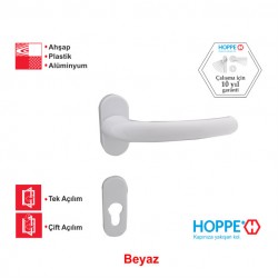 Hoppe Tokyo 7 mm Maça Rozetli Kapı Kolu F9016 Beyaz