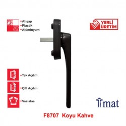 İmat Basık Pencere Kolu Koyu Kahve 8022