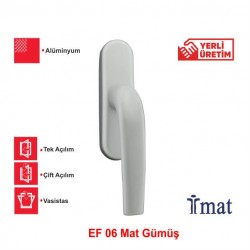 İmat Falcon Eksenel Pencere Kolu Mat Gümüş EF06