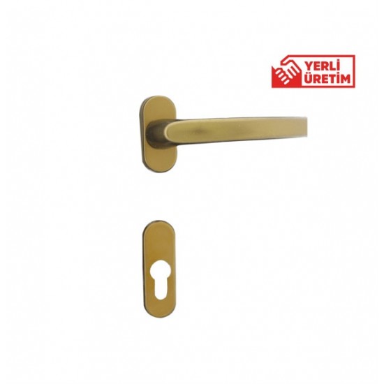 İmat Oval Filiz Rozetli Kapı Kolu 28 mm. Bronz EF04 İmat Oval Filiz Rozetli Kapı Kolu 28 mm. Bronz EF04