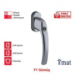 İmat Oval Filiz Tilt First Tbt. Pencere Kolu Gümüş EF01