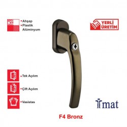 İmat Oval Filiz Tilt First Tbt. Pencere Kolu Tbt. Bronz EF04