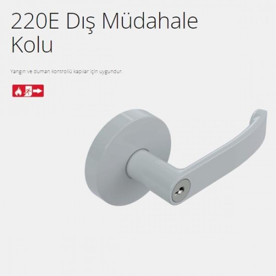 OMNI 220E Dış Müdahale Kolu-Gümüş Boyalı OMNI 220E Dış Müdahale Kolu-Gümüş Boyalı