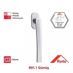 Roto Line Sürme Kolu 43 mm. 160 mm. Gümüş