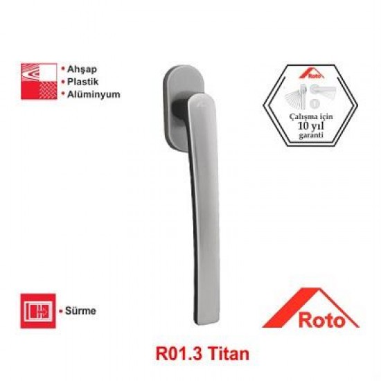 Roto Line Sürme Kolu 43 mm. 160 mm. Titan