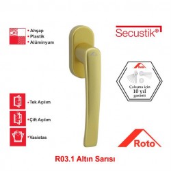 Roto Rotoline Secustik Pencere Kolu Altın Sarı