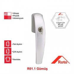 Roto Swing Kilitli Pencere Kolu 37 mm. R072 Gümüş