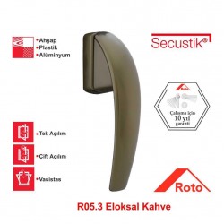 Roto Swing Secustik 43 mm Pencere Kolu - R.053 Kahve Eloxal