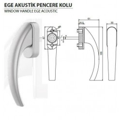 Windaform EGE Akustik Pencere Kolu - Ral-8003 Altın Meşe*