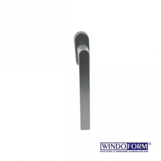 Windaform Mega Belgrad Akustik Sürme Kolu (200 mm) - Boyalı Gümüş