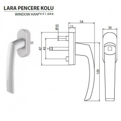 Windoform Lara Standart Pencere Kolu Beyaz