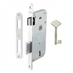 İTO Ahşap İç Kapı Ekstra Gömme Kapı Kilidi - Rulmanlı - 40 mm ( Oval Ayna )