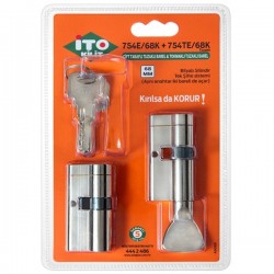 İTO Bilyalı tuzaklı 68 mm Barel + Bilyalı Tuzaklı Mandallı 68 mm Barel ( Tek Şifreli ) Blisterli
