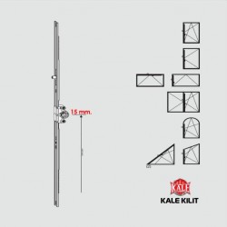 Kale Safir Çift Açılım İspanyolet 15/830  750-1150 mm Aralığı