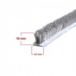 Sürme ve Cam Balkon Kıl Fitil ( Taban 6,7 x Yükseklik 10 mm )