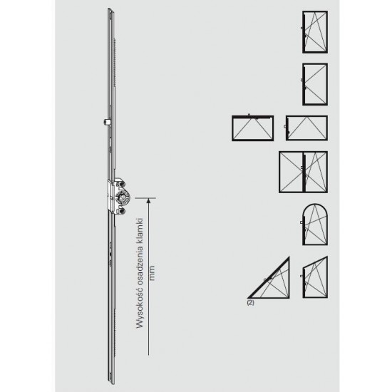 TTS Çift Açılım İspanyoleti 15 Eks. 900 mm (700-1200) 