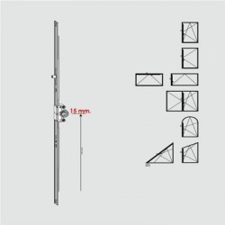 TTS Çift Açılım İspanyoleti 15 Eks. 1100 mm (900-1400)