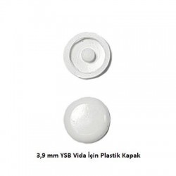 Vida Tapası ( 4,8 mm iYSB Vida çin  ) - Beyaz   
