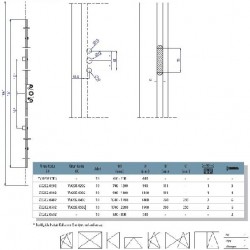 Vorne Çift Açılım İspanyolet 15/1400   ( 1200-1700 mm Aralığı )