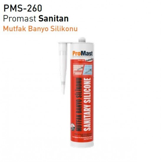 Promast Sanitan Duşakabin Silikonu 280 ml. - Beyaz *