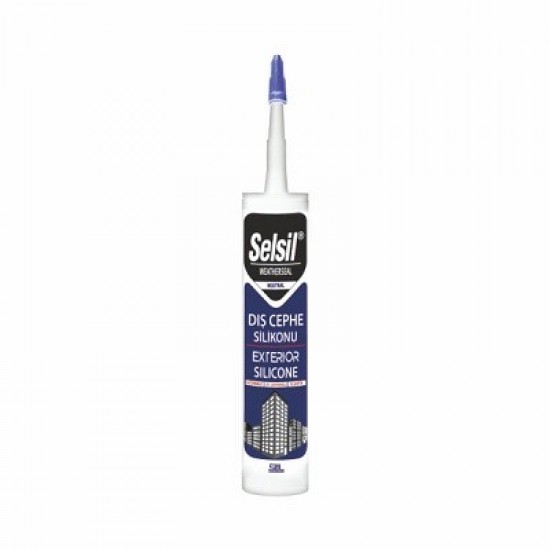 SELSİL  Dış Cephe Silikonu 300 ml. - Ral 7016 Antrasit Gri